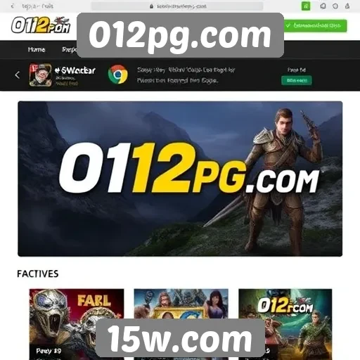O crescimento do site de jogos 012pg