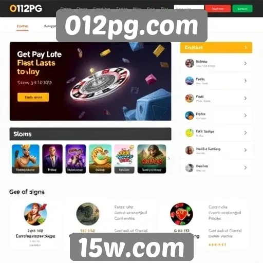 Análise da interface do site 012pg